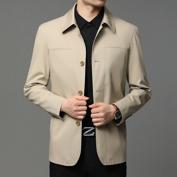 2021 spring and autumn winter men's casual solid color lapel middle-aged new jacket father's top, Black;brown
2021 spring and autumn winter men's casual solid color lapel middle-aged new jacket father's top, Black;brown