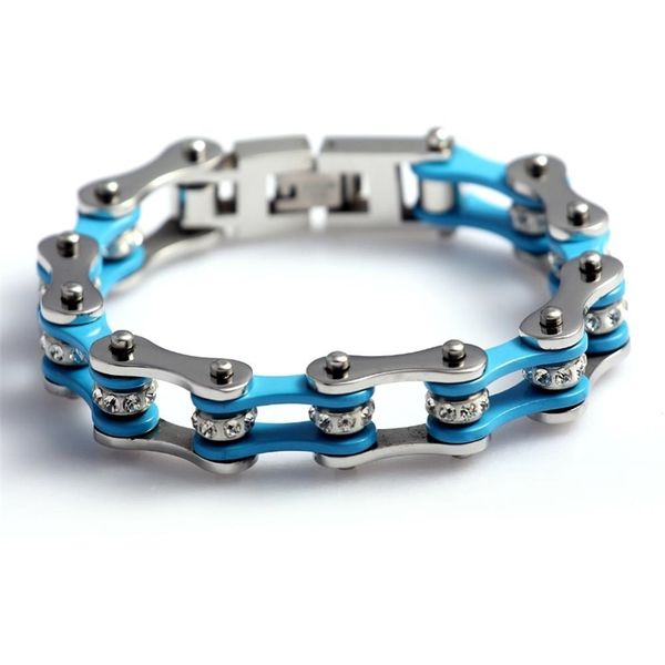 fashion genuine 316l stainless steel motorcycle chain sky blue shining cristal beads bracelets 50g weight y200730, Black
fashion genuine 316l stainless steel motorcycle chain sky blue shining cristal beads bracelets 50g weight y200730, Black