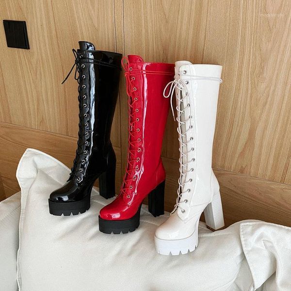 boots 2021 the est high heels patent leather shoes female and american style horseshoe1, Black
boots 2021 the est high heels patent leather shoes female and american style horseshoe1, Black