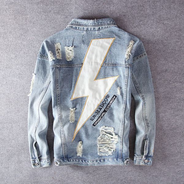 2021 new fashion streetwear flash printed denim jackets men destroyed embroidery style hip hop coats chaqueta 54vt, Black;brown
2021 new fashion streetwear flash printed denim jackets men destroyed embroidery style hip hop coats chaqueta 54vt, Black;brown
