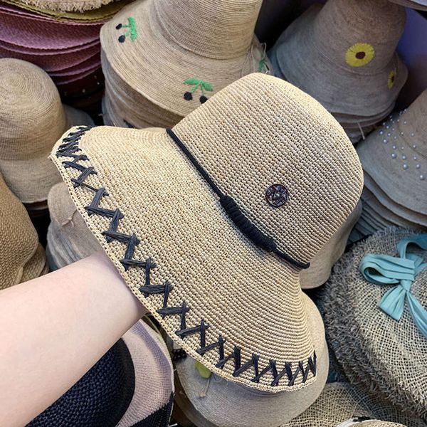 lafite dixon south cowboy korean new women's beach travel decoration sun shading straw hat, Blue;gray
lafite dixon south cowboy korean new women's beach travel decoration sun shading straw hat, Blue;gray