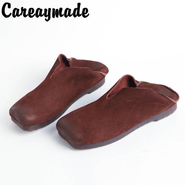 careaymade-mori women's retro literature hand-made real leather single boots with square head cowhide two wear knights' boots, Black
careaymade-mori women's retro literature hand-made real leather single boots with square head cowhide two wear knights' boots, Black