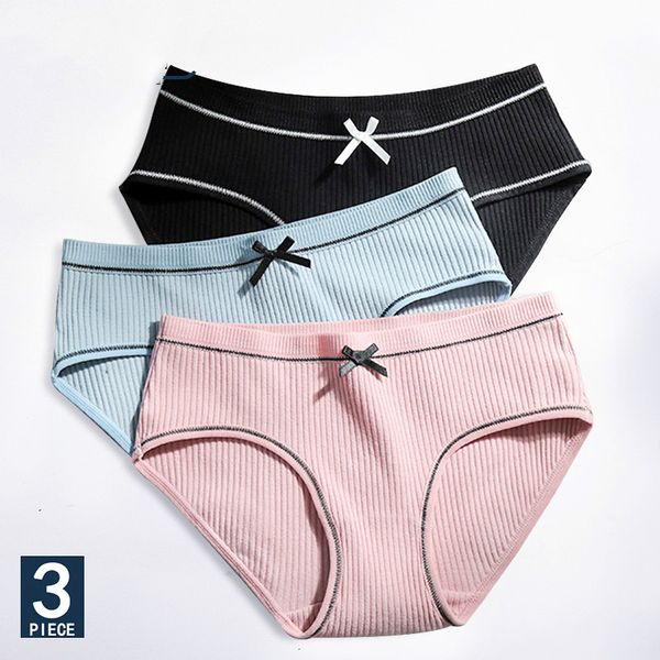 3pcs/lot Cotton Bow Panties Women Underwear Striped Briefs Breathable for Girls Panty Lady Mid-Waist Underpants Dropshipping, Black lotus green
3pcs/lot Cotton Bow Panties Women Underwear Striped Briefs Breathable for Girls Panty Lady Mid-Waist Underpants Dropshipping, Black lotus green