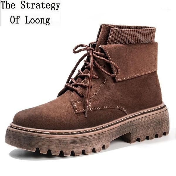 european style spring autumn nubuck knitting women platform lace-up ankle equestrian boots ladies plush short work boots 1912081, Black
european style spring autumn nubuck knitting women platform lace-up ankle equestrian boots ladies plush short work boots 1912081, Black
