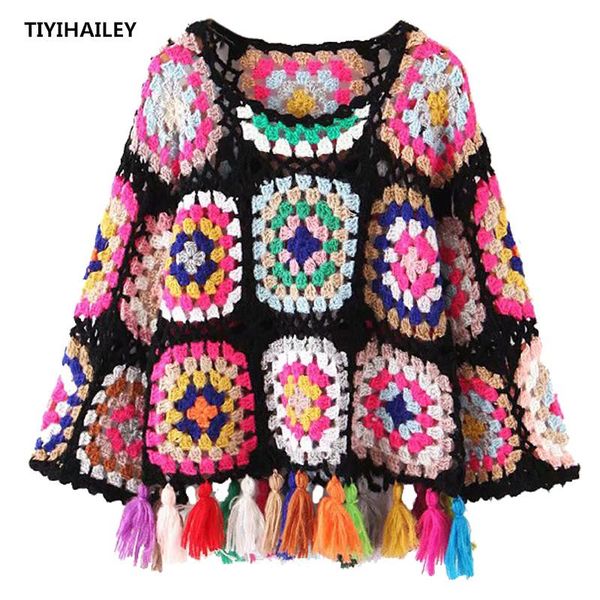 women's sweaters tiyihailey 2021 fashion full sleeve spring and autumn colorful hand knitted tassels mohair, White;black
women's sweaters tiyihailey 2021 fashion full sleeve spring and autumn colorful hand knitted tassels mohair, White;black
