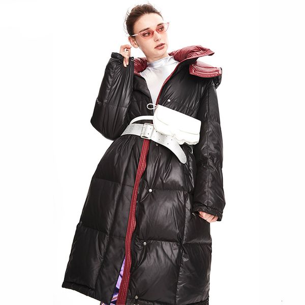 2021 new winter thick stand collar hooded white duck down windproof loose style women warm long coat feminino r5ps, Black
2021 new winter thick stand collar hooded white duck down windproof loose style women warm long coat feminino r5ps, Black