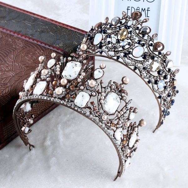 vintage crystal beads gold tiara headband baroque crown crystal tiaras crowns wedding hair jewelry bridal accessories y200409, Slivery;golden
vintage crystal beads gold tiara headband baroque crown crystal tiaras crowns wedding hair jewelry bridal accessories y200409, Slivery;golden