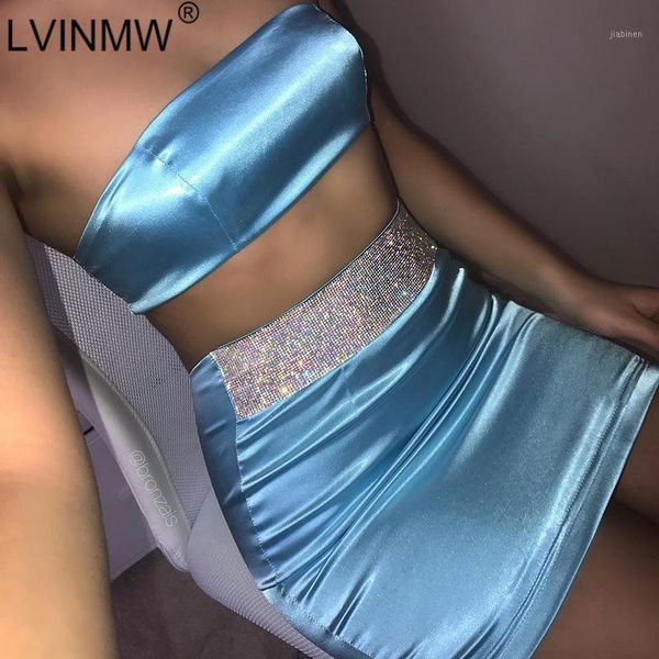 lvinmw blue two piece set satin back zipper tube and high waist diamond mini bodycon skirts female party club clothes1, White
lvinmw blue two piece set satin back zipper tube and high waist diamond mini bodycon skirts female party club clothes1, White