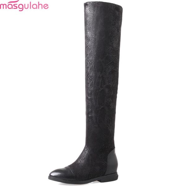 boots masgulahe black arrive women pointed toe genuine leather+synthetic height increasing over the knee
boots masgulahe black arrive women pointed toe genuine leather+synthetic height increasing over the knee
