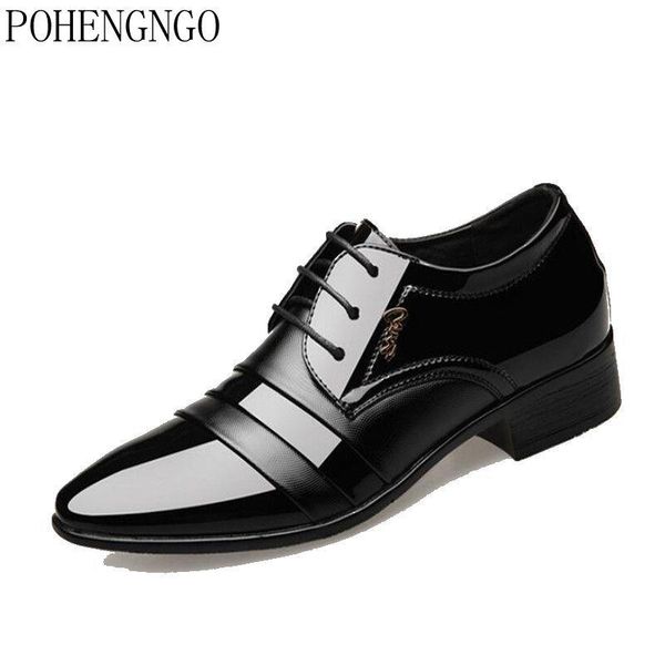 Fashion Men Dress Flat Shoes Luxury Men's Business Oxford Shoes Black Pointed Toe Wedding Leather British Lace-up Footwear
Fashion Men Dress Flat Shoes Luxury Men's Business Oxford Shoes Black Pointed Toe Wedding Leather British Lace-up Footwear