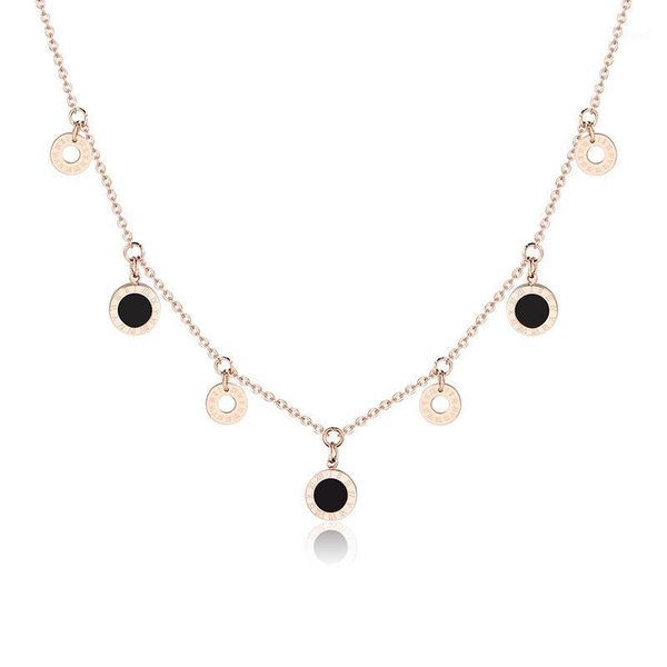 chains ladies charm necklace roman number stainless steel rose gold choker for women collier femme jewelry1, Silver
chains ladies charm necklace roman number stainless steel rose gold choker for women collier femme jewelry1, Silver