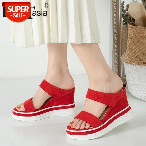 doratasia female fashion brand summer slippers brand slippers women open toe platform slip on wedges mixed color shoes woman #4a6o, Black
doratasia female fashion brand summer slippers brand slippers women open toe platform slip on wedges mixed color shoes woman #4a6o, Black