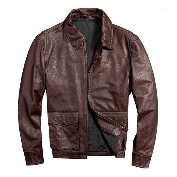 2020 dark brown men american a2 pilot leather jacket plus size xxxxl genuine sheepskin autumn leather coat1, Black
2020 dark brown men american a2 pilot leather jacket plus size xxxxl genuine sheepskin autumn leather coat1, Black