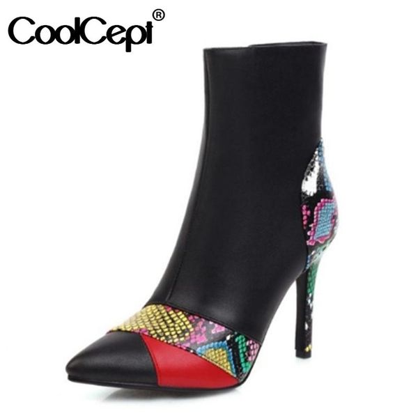boots coolcept women ankle thin high heel winter shoes woman fashion zipper warm short boot office footwear size 31-43, Black
boots coolcept women ankle thin high heel winter shoes woman fashion zipper warm short boot office footwear size 31-43, Black