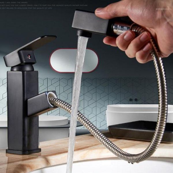 bathroom sink faucets matte black pull-out basin faucet cold mixer vanity tapware1
bathroom sink faucets matte black pull-out basin faucet cold mixer vanity tapware1