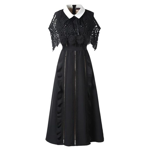 self portrait dresses runway women fashion lace long a line dress peter pan collar off the shoulder midi cloak vestido robe y200805, Black;pink
self portrait dresses runway women fashion lace long a line dress peter pan collar off the shoulder midi cloak vestido robe y200805, Black;pink