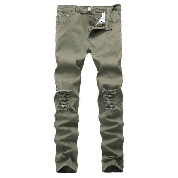 Motorcycle high street hip hop hole jeans Dtroyed men Jeans Slim Mens Biker stretch Demin Trousers Army green size 42, Blue
Motorcycle high street hip hop hole jeans Dtroyed men Jeans Slim Mens Biker stretch Demin Trousers Army green size 42, Blue
