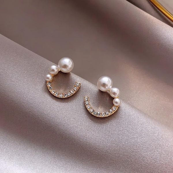 stud 2021 korean simple pearl earrings fashion temperament small versatile female jewelry, Golden;silver
stud 2021 korean simple pearl earrings fashion temperament small versatile female jewelry, Golden;silver