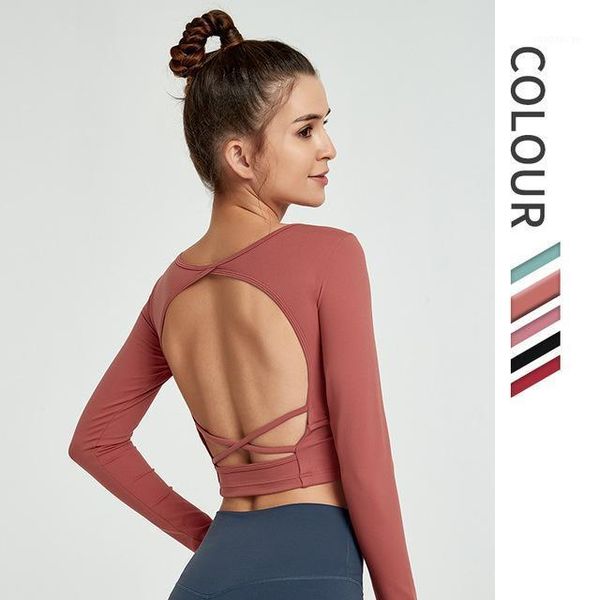 yoga outfits sport training fitness long sleeve crop gym shirts padded clothes women exercise pilates vest1, White;red
yoga outfits sport training fitness long sleeve crop gym shirts padded clothes women exercise pilates vest1, White;red