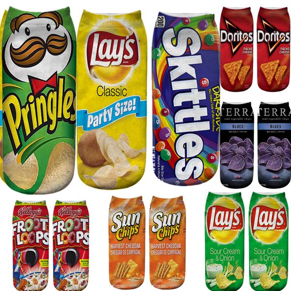 3d potato chips ankle socks crisps french fries foodie fastfood snacks candy print short sport socks cartoon straight tube e122102, Pink;yellow
3d potato chips ankle socks crisps french fries foodie fastfood snacks candy print short sport socks cartoon straight tube e122102, Pink;yellow