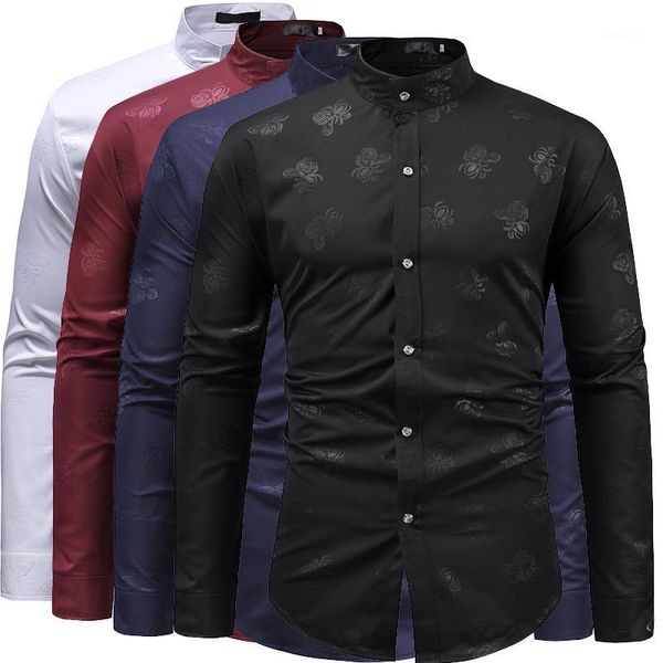 mens shirts eurocode size men's casual gold-embossed printed shirt with long sleeves1, White;black
mens shirts eurocode size men's casual gold-embossed printed shirt with long sleeves1, White;black