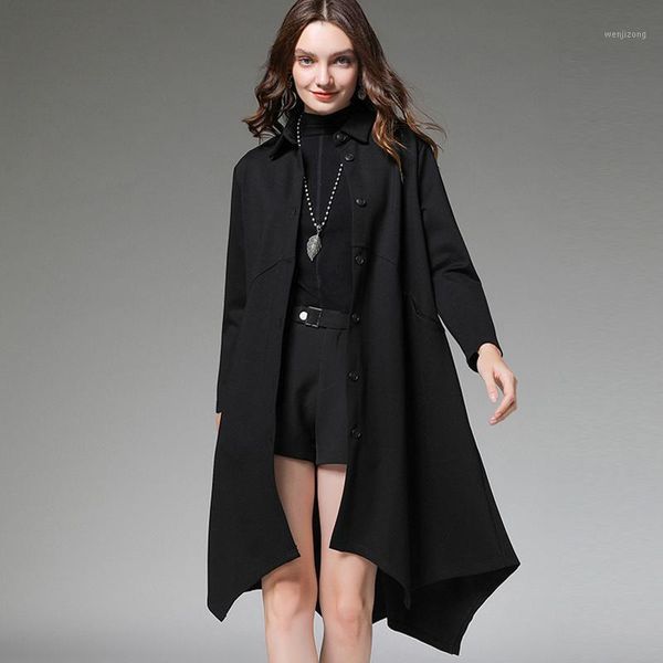 euramerican 2020 new winter plus size women's irregularity long coats loose turn-down collar show thin stripe coat oversize1, Tan;black
euramerican 2020 new winter plus size women's irregularity long coats loose turn-down collar show thin stripe coat oversize1, Tan;black