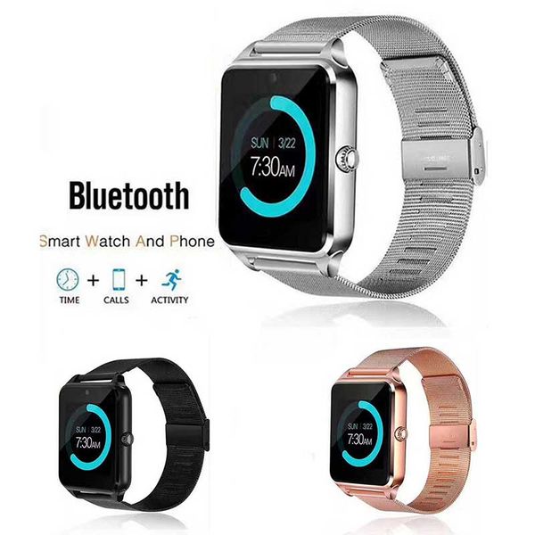 z60 bluetooth smart watch stainless steel smart bracelet support sim tf card camera fitness tracker smartwatch for men ios android 3 colors
z60 bluetooth smart watch stainless steel smart bracelet support sim tf card camera fitness tracker smartwatch for men ios android 3 colors