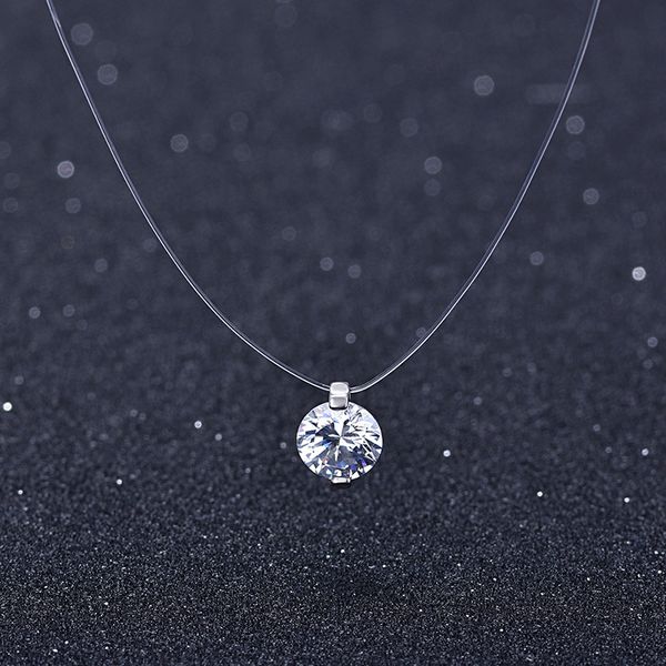 transparent fishing line necklace women chocker heart invisible chain crystal rhinestone choker necklace pendant on line neck, Silver
transparent fishing line necklace women chocker heart invisible chain crystal rhinestone choker necklace pendant on line neck, Silver