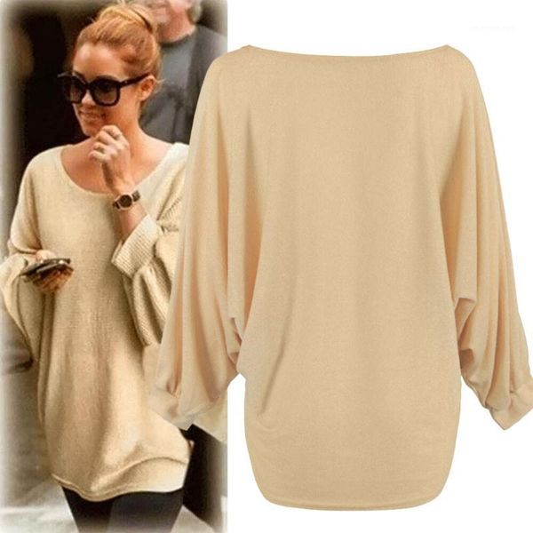 women's blouses & shirts fashion knitted batwing blouse sweater casual winter ladies loose solid female women long sleeve tee shirt bl, White
women's blouses & shirts fashion knitted batwing blouse sweater casual winter ladies loose solid female women long sleeve tee shirt bl, White