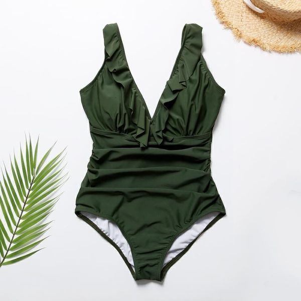 bikini letter swimsuit thick shoulder strap solid military green mesh red slim spa one piece
bikini letter swimsuit thick shoulder strap solid military green mesh red slim spa one piece