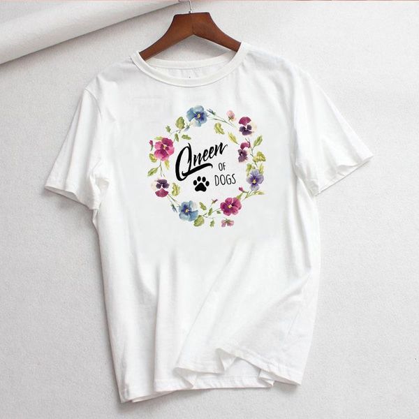 graphic tees women short sleeve white t-shirt floral queen of dog print harjauku female t-shirts women clothes tee
graphic tees women short sleeve white t-shirt floral queen of dog print harjauku female t-shirts women clothes tee