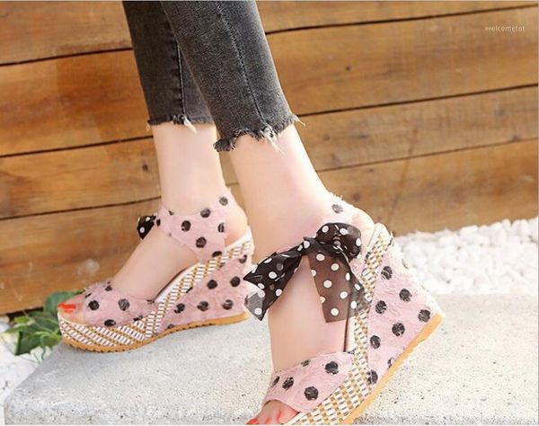 classic women sandals dot bowknot design platform wedge sandals female shoes ladies fashion ankle strap open footwear1, Black
classic women sandals dot bowknot design platform wedge sandals female shoes ladies fashion ankle strap open footwear1, Black