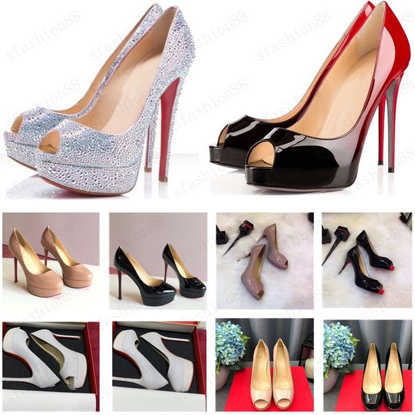 classic lady red bottom high heels platform shoe pumps nude/black patent leather peep-toe women dress wedding sandals shoes size 34-45
classic lady red bottom high heels platform shoe pumps nude/black patent leather peep-toe women dress wedding sandals shoes size 34-45