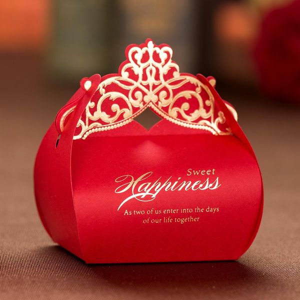 100pcs red wedding party favors paper candy box crown personality creative sugar box wedding gift for guests
100pcs red wedding party favors paper candy box crown personality creative sugar box wedding gift for guests