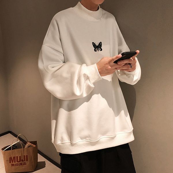 2021 new male autumn harbor style loose around the neck pullover high tide student simple white background hoodies axn8, Black
2021 new male autumn harbor style loose around the neck pullover high tide student simple white background hoodies axn8, Black