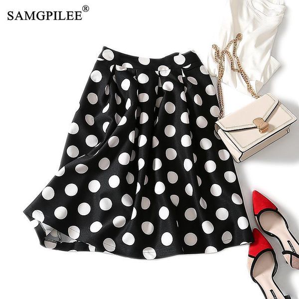 summer clothes for women 2020 vestido casual skirt dot a-line knee-length empire elegant skirt plus size women clothing vadim1, Black
summer clothes for women 2020 vestido casual skirt dot a-line knee-length empire elegant skirt plus size women clothing vadim1, Black