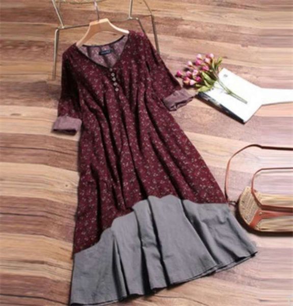 length summer cool wind dress medium temperament slim fit women's long sleeve wenyi sen floral v-neck, Black;gray
length summer cool wind dress medium temperament slim fit women's long sleeve wenyi sen floral v-neck, Black;gray