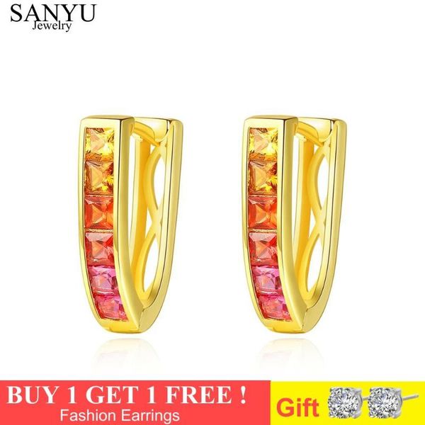 hoop & huggie genuine 925 silver round red z gemstone circle earrings for women gold color sterling jewelry gift, Golden;silver
hoop & huggie genuine 925 silver round red z gemstone circle earrings for women gold color sterling jewelry gift, Golden;silver