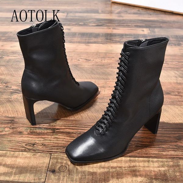 women boots fashion leather high heels shoes winter zipper woman boots square toe ankle female shoes heels 2020, Black
women boots fashion leather high heels shoes winter zipper woman boots square toe ankle female shoes heels 2020, Black