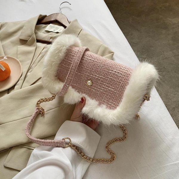 winter faux fur handbag for ladies 2020 new fashion tweed crossbody bag with pearl female luxury underarm bags women small purse
winter faux fur handbag for ladies 2020 new fashion tweed crossbody bag with pearl female luxury underarm bags women small purse