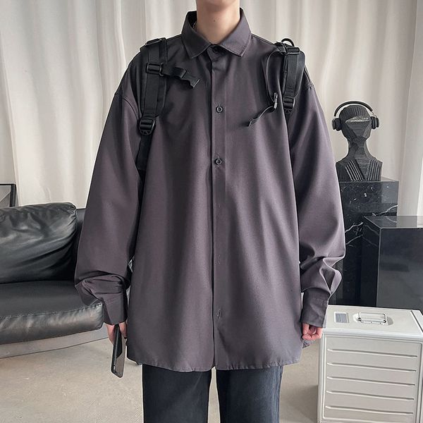 2021 new privathinker fashion brand men's 2021 casual shirts woman solid color man long sleeve streetwear shirt clothing koq3, White;black 
2021 new privathinker fashion brand men's 2021 casual shirts woman solid color man long sleeve streetwear shirt clothing koq3, White;black