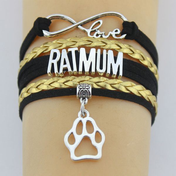 infinity love ratmom paw charm wrap bracelets dog paw print bracelet multilayer leather women & men bracelets jewelry, Golden;silver
infinity love ratmom paw charm wrap bracelets dog paw print bracelet multilayer leather women & men bracelets jewelry, Golden;silver