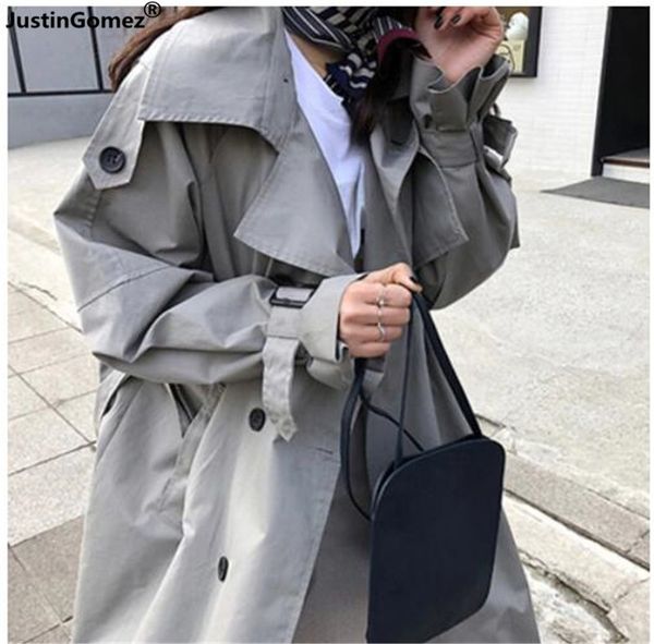 brand double breasted vintage washed outwear korean fashion double breasted mid-long trench coat t200319, Tan;black
brand double breasted vintage washed outwear korean fashion double breasted mid-long trench coat t200319, Tan;black