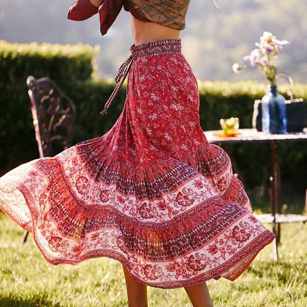 summer vintage floral print long skirt women 2019 skirt elastic waist chic midi skirt beach skirts falda muje, Black
summer vintage floral print long skirt women 2019 skirt elastic waist chic midi skirt beach skirts falda muje, Black