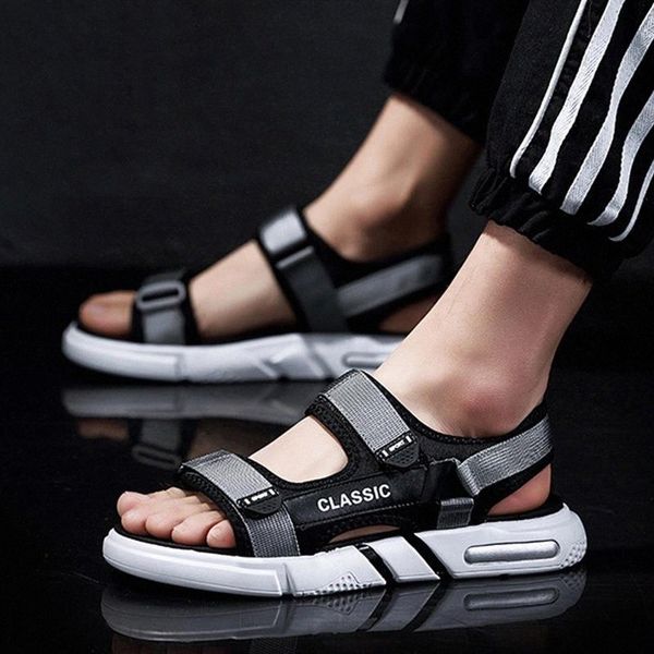 new summer shoes men beach sandals casual men shoes thick sole soft comfortable summer holiday male a1299 #448e, Black
new summer shoes men beach sandals casual men shoes thick sole soft comfortable summer holiday male a1299 #448e, Black