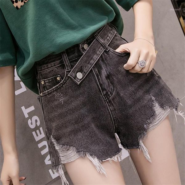 summer women denim shorts 2019 new high waist ripped short jeans femme irregular bandage beach denim shorts win8831, White;black
summer women denim shorts 2019 new high waist ripped short jeans femme irregular bandage beach denim shorts win8831, White;black