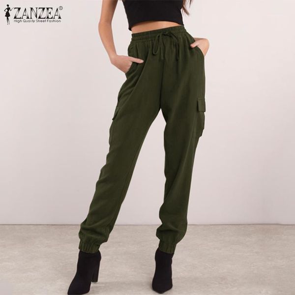zanzea 2020 fashion female elastic high waist long trousers women cargo pants casual solid pockets pantalon streetwear sweatpant1, Black;white
zanzea 2020 fashion female elastic high waist long trousers women cargo pants casual solid pockets pantalon streetwear sweatpant1, Black;white
