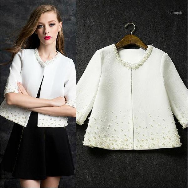 fashion autumn women jacket elegant coat women beaded slim short jacket coat plus size slim fit clothes shawl1, Black;brown
fashion autumn women jacket elegant coat women beaded slim short jacket coat plus size slim fit clothes shawl1, Black;brown