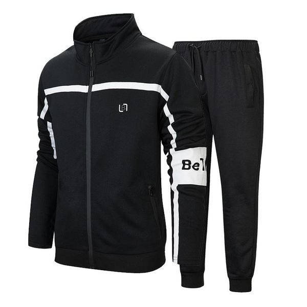 autumn men's sportswear sets running zipper jacket sweatpants 2 pieces sports suit fitness jogging sweatshirt gym male tracksut, Black;blue
autumn men's sportswear sets running zipper jacket sweatpants 2 pieces sports suit fitness jogging sweatshirt gym male tracksut, Black;blue
