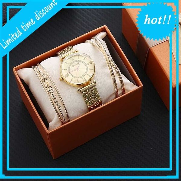 3pcs gift set box for women fashion design women's bracelet watches 2021 clock ladies dress q1219, Slivery;brown
3pcs gift set box for women fashion design women's bracelet watches 2021 clock ladies dress q1219, Slivery;brown